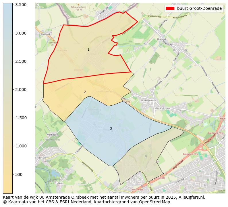 Afbeelding van de buurt Groot-Doenrade op de kaart.