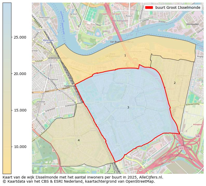 Afbeelding van de buurt Groot IJsselmonde op de kaart.