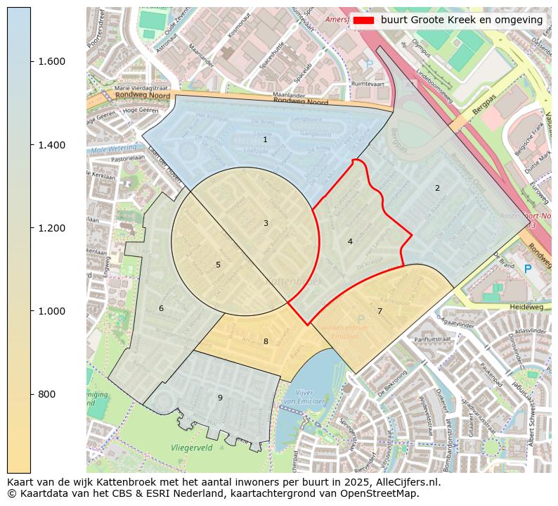 Afbeelding van de buurt Groote Kreek en omgeving op de kaart.