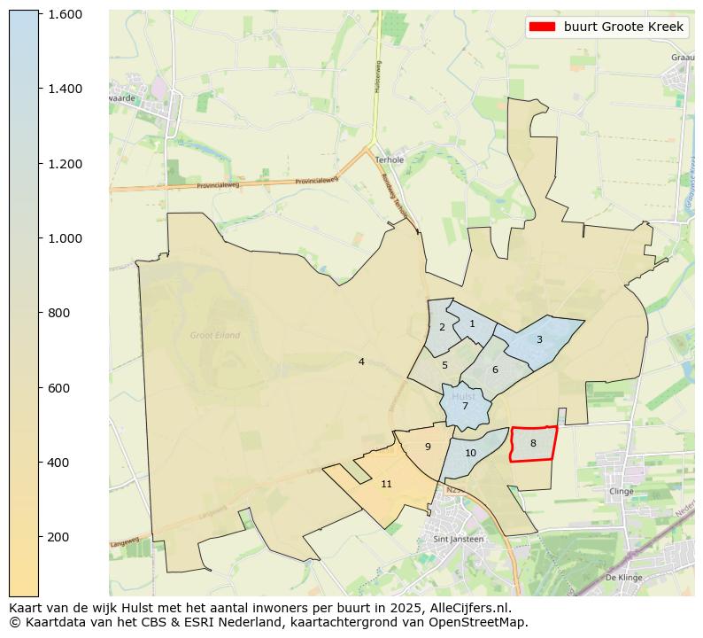 Afbeelding van de buurt Groote Kreek op de kaart.