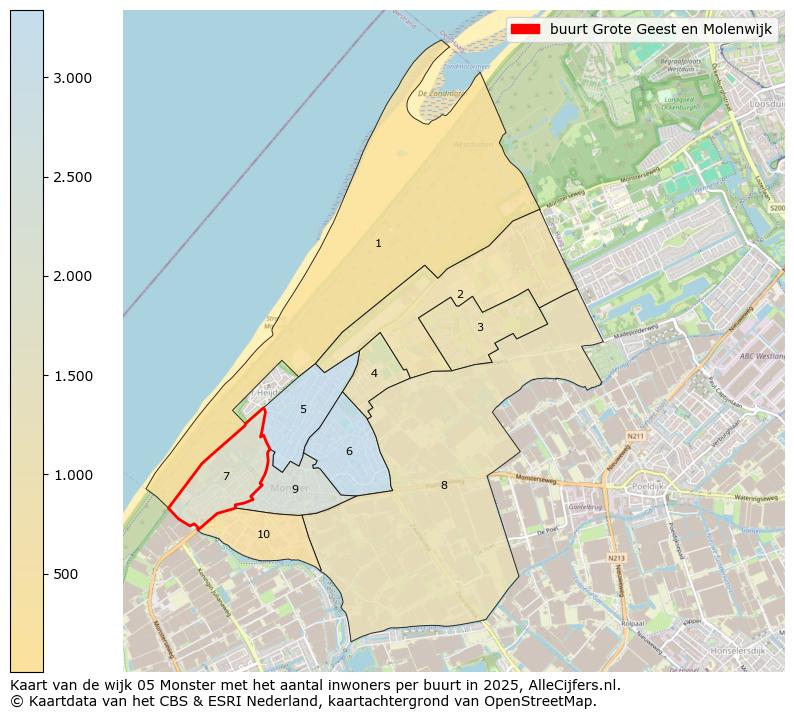 Afbeelding van de buurt Grote Geest en Molenwijk op de kaart.