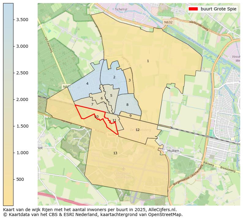 Afbeelding van de buurt Grote Spie op de kaart.
