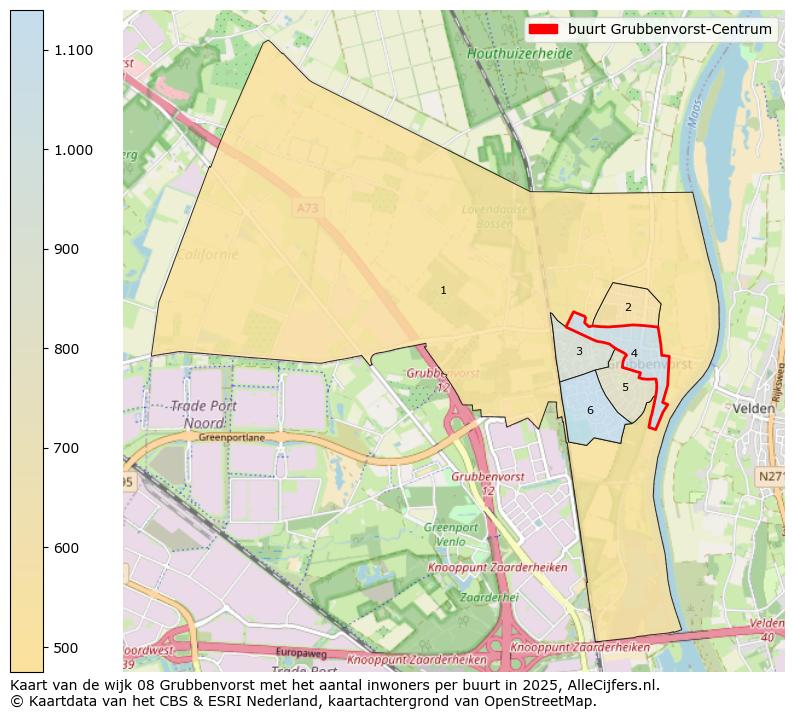 Afbeelding van de buurt Grubbenvorst-Centrum op de kaart.