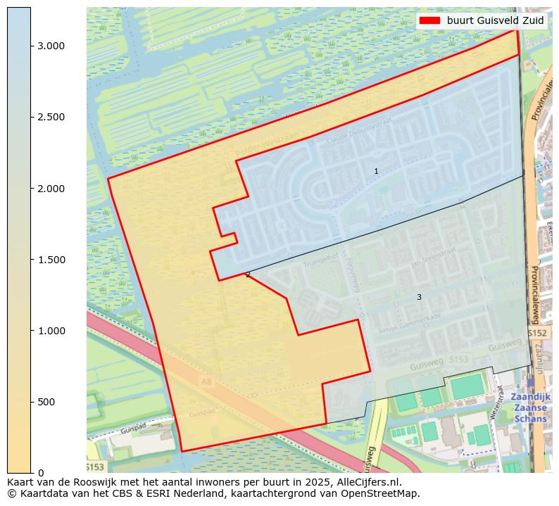 Afbeelding van de buurt Guisveld Zuid op de kaart.
