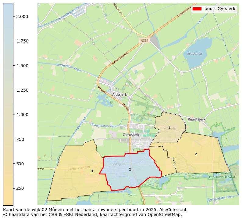 Afbeelding van de buurt Gytsjerk op de kaart.