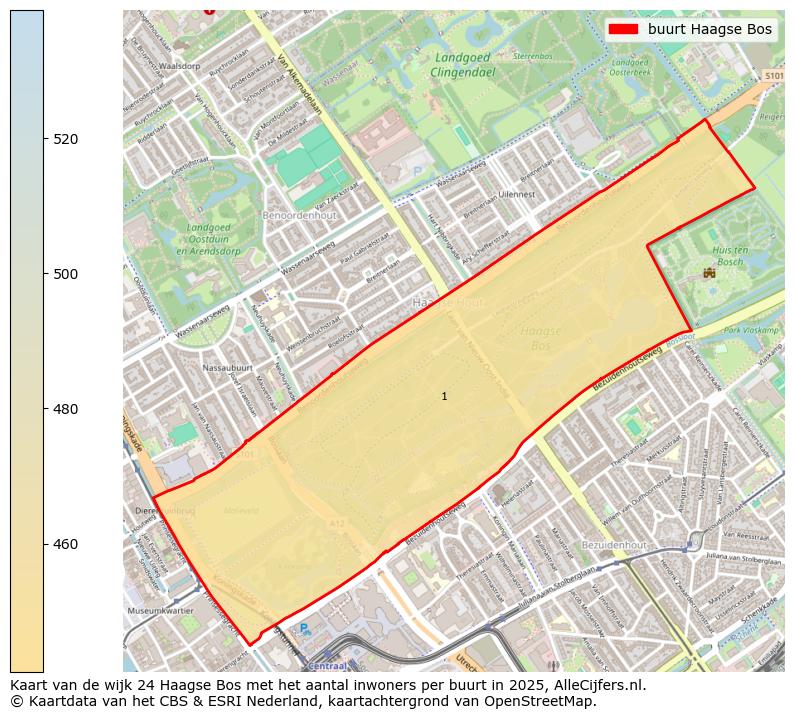 Afbeelding van de buurt Haagse Bos op de kaart.