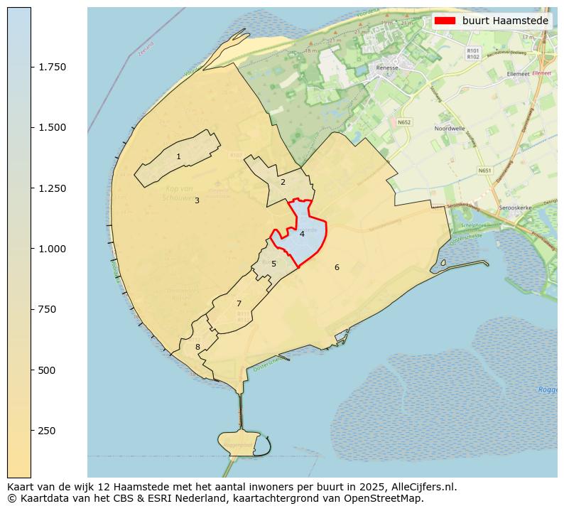 Afbeelding van de buurt Haamstede op de kaart.