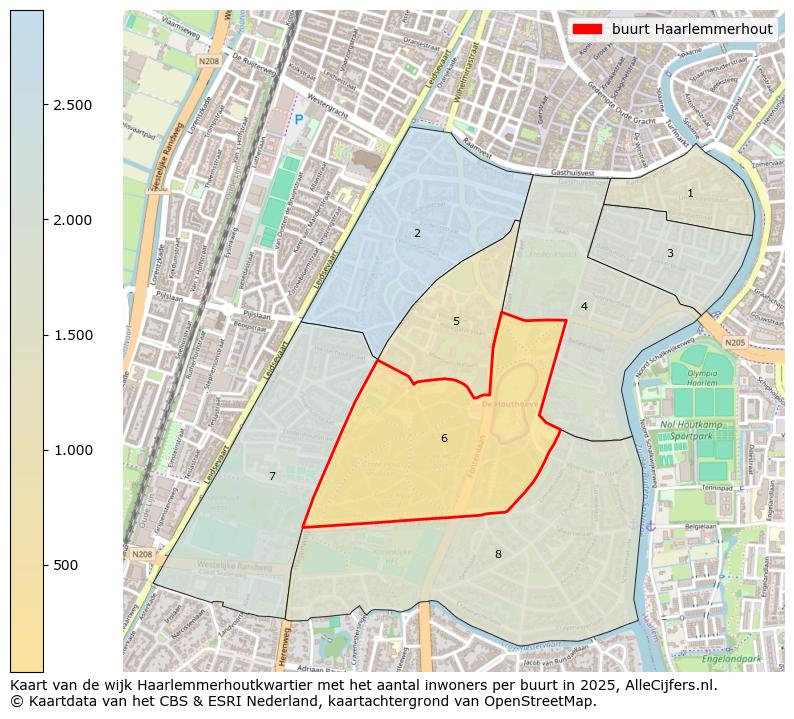 Afbeelding van de buurt Haarlemmerhout op de kaart.