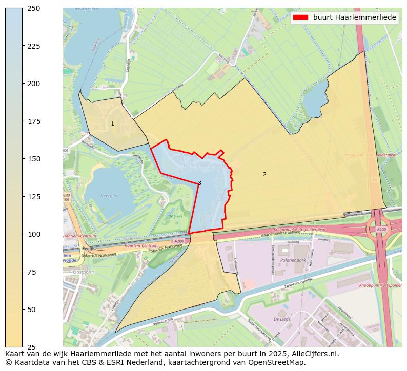 Afbeelding van de buurt Haarlemmerliede op de kaart.