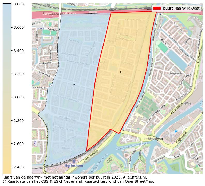 Afbeelding van de buurt Haarwijk Oost op de kaart.