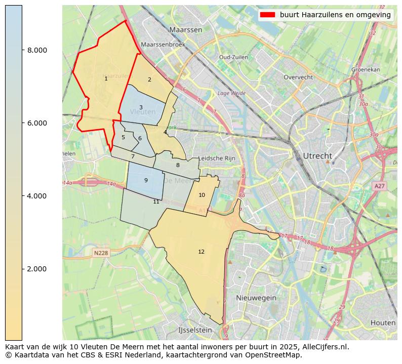 Afbeelding van de buurt Haarzuilens en omgeving op de kaart.