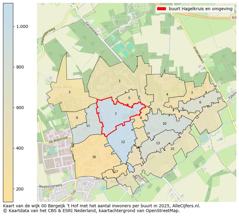 Afbeelding van de buurt Hagelkruis en omgeving op de kaart.