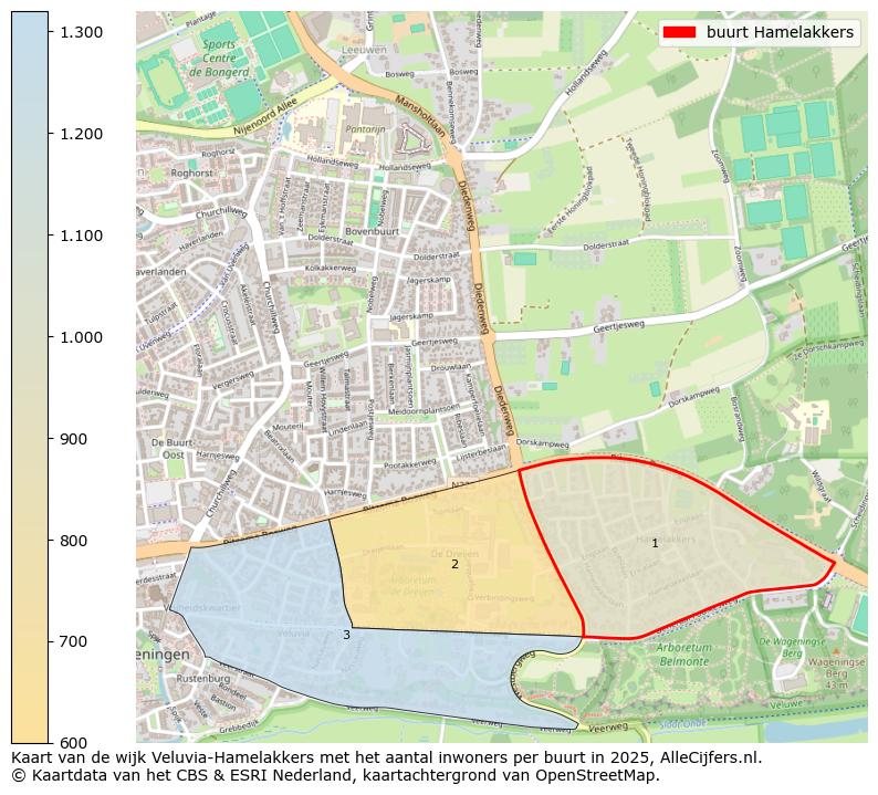 Afbeelding van de buurt Hamelakkers op de kaart.