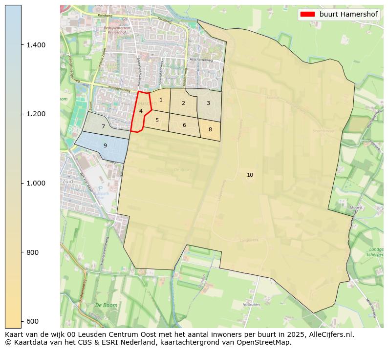 Afbeelding van de buurt Hamershof op de kaart.