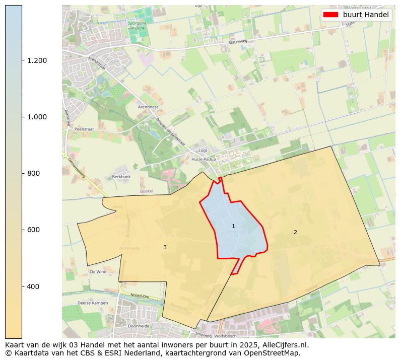 Afbeelding van de buurt Handel op de kaart.