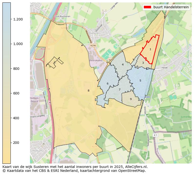 Afbeelding van de buurt Handelsterrein op de kaart.