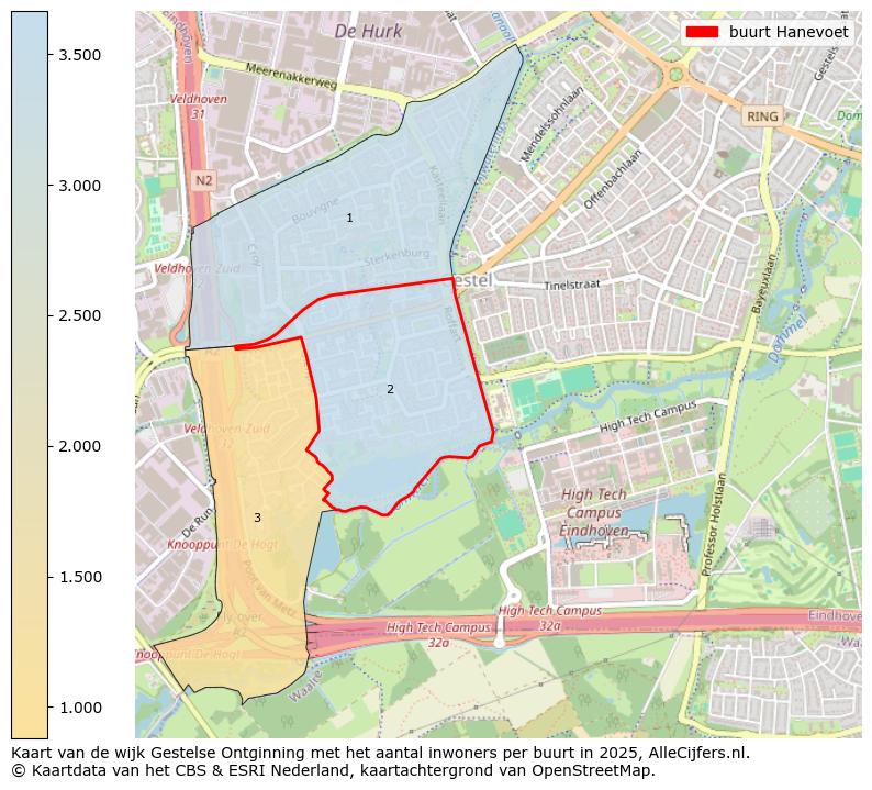 Afbeelding van de buurt Hanevoet op de kaart.