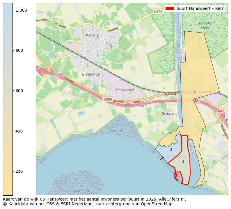 Afbeelding van de buurt Hansweert - Kern op de kaart.