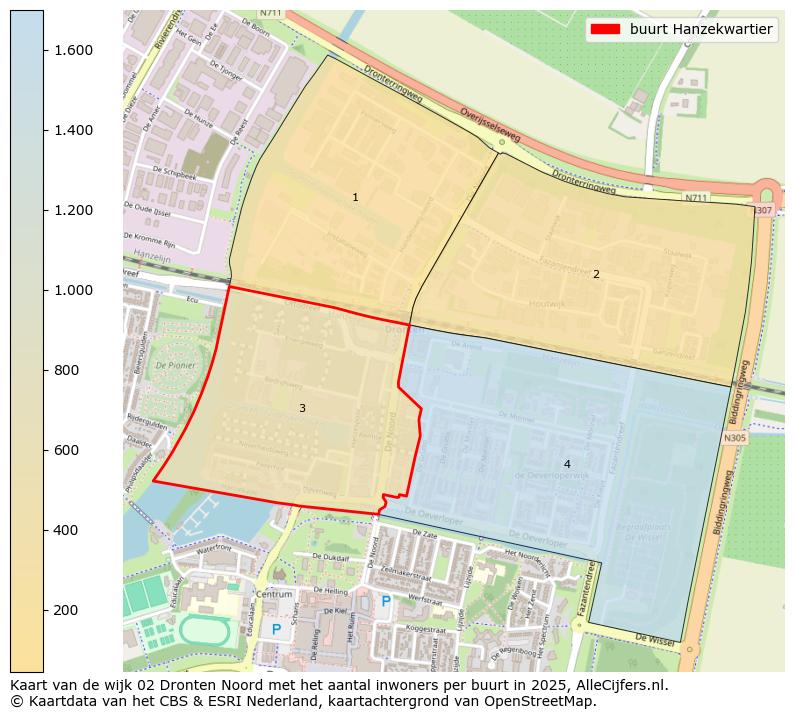 Afbeelding van de buurt Hanzekwartier op de kaart.