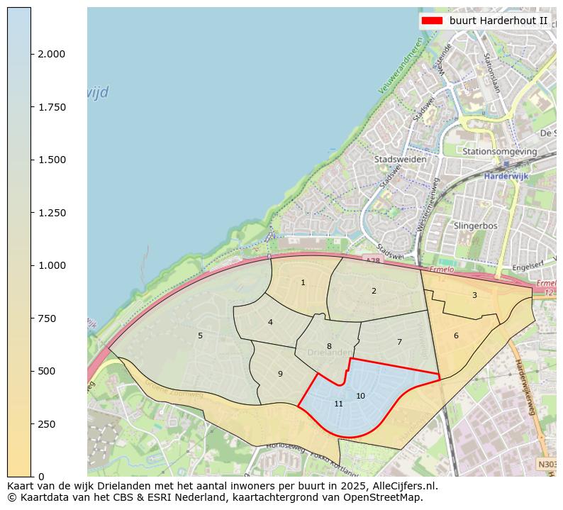 Afbeelding van de buurt Harderhout II op de kaart.
