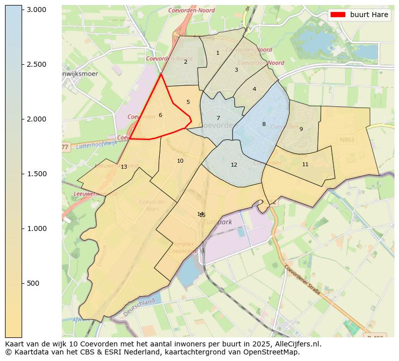 Afbeelding van de buurt Hare op de kaart.