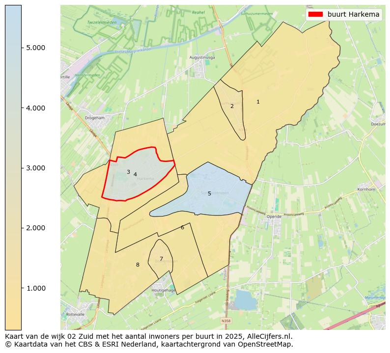 Afbeelding van de buurt Harkema op de kaart.