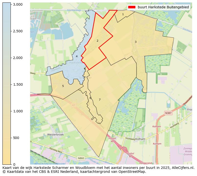 Afbeelding van de buurt Harkstede Buitengebied op de kaart.