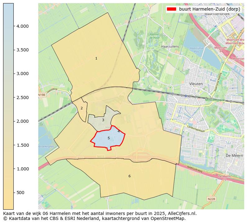 Afbeelding van de buurt Harmelen-Zuid (dorp) op de kaart.