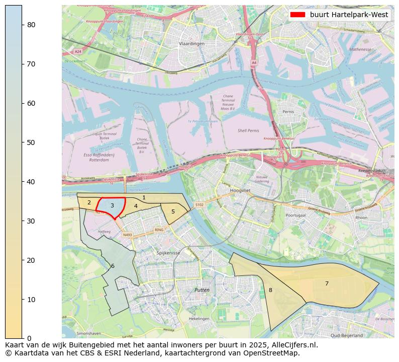 Afbeelding van de buurt Hartelpark-West op de kaart.