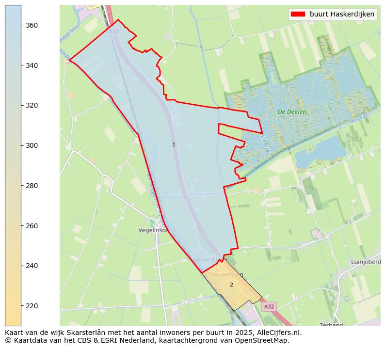 Afbeelding van de buurt Haskerdijken op de kaart.