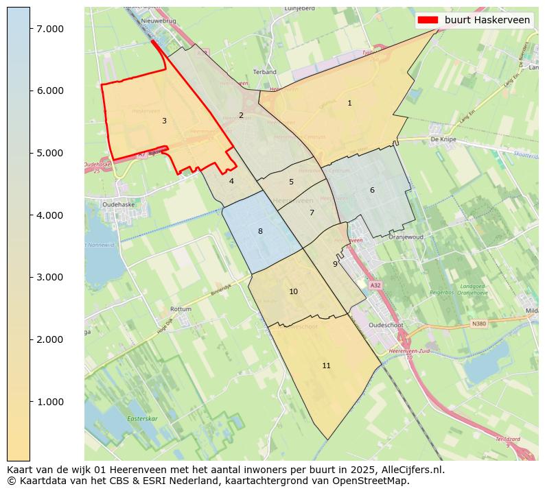 Afbeelding van de buurt Haskerveen op de kaart.