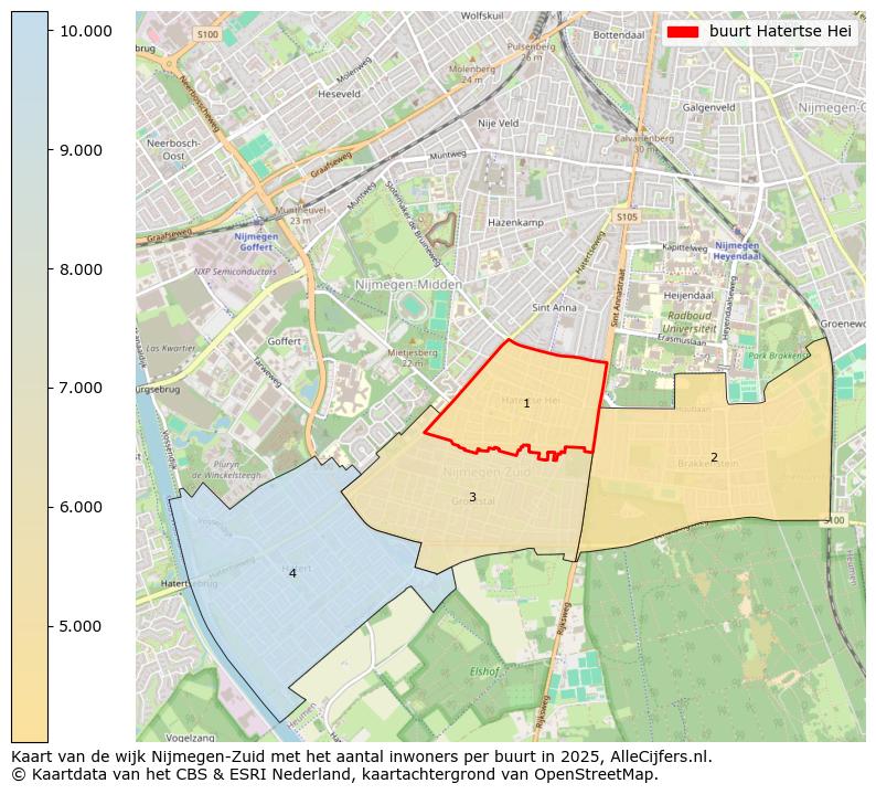 Afbeelding van de buurt Hatertse Hei op de kaart.