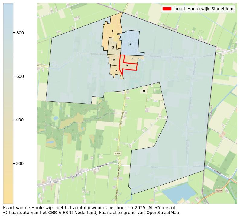 Afbeelding van de buurt Haulerwijk-Sinnehiem op de kaart.