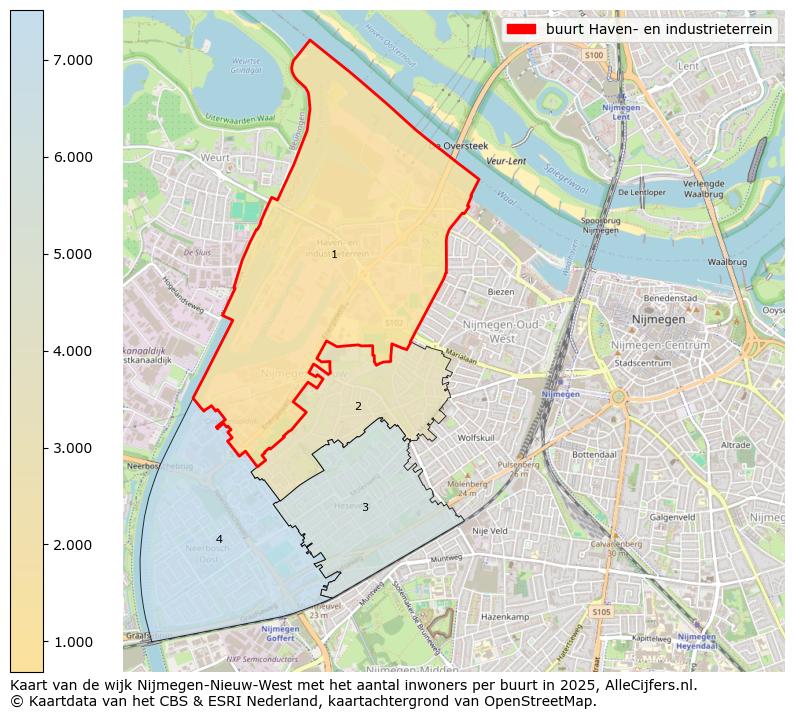 Afbeelding van de buurt Haven- en industrieterrein op de kaart.
