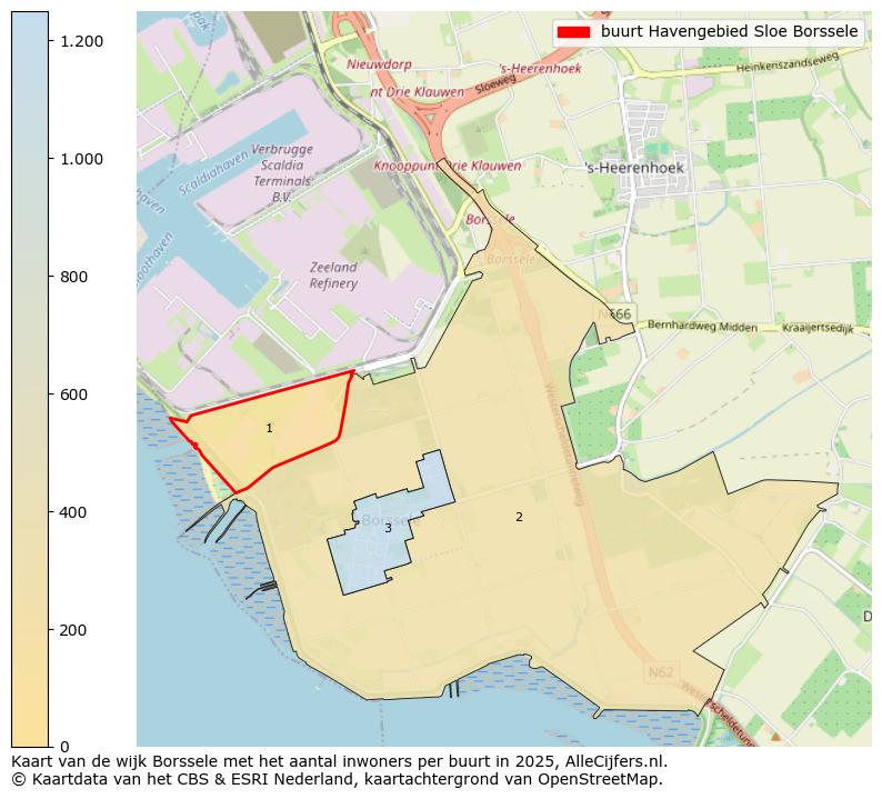 Afbeelding van de buurt Havengebied Sloe Borssele op de kaart.