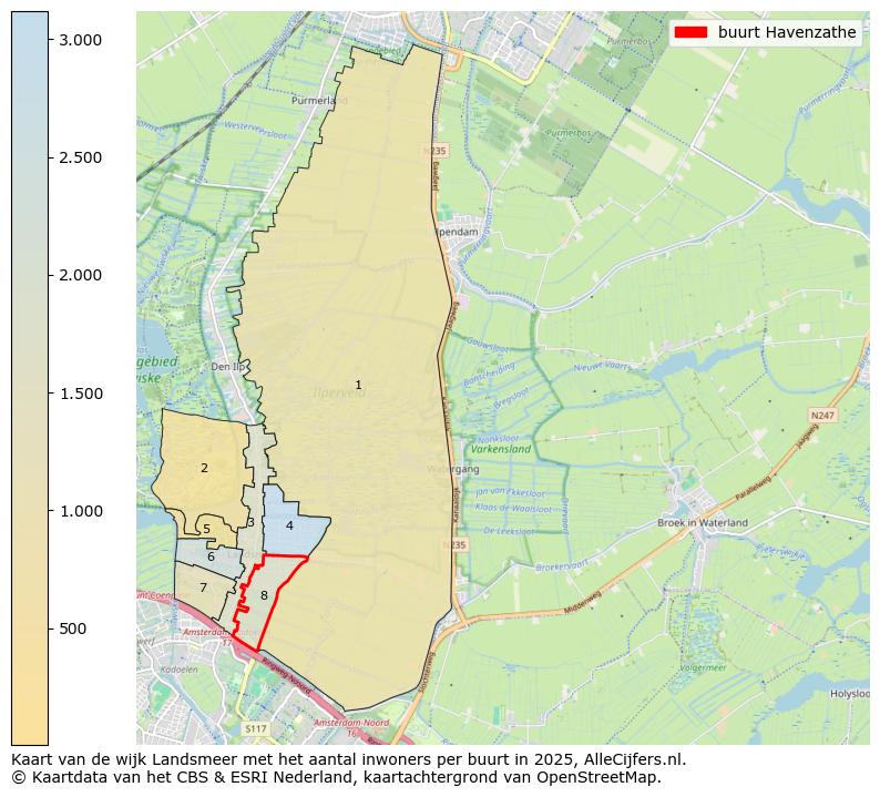 Afbeelding van de buurt Havenzathe op de kaart.