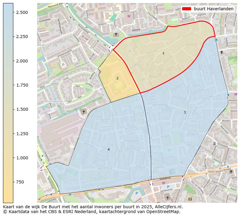 Afbeelding van de buurt Haverlanden op de kaart.