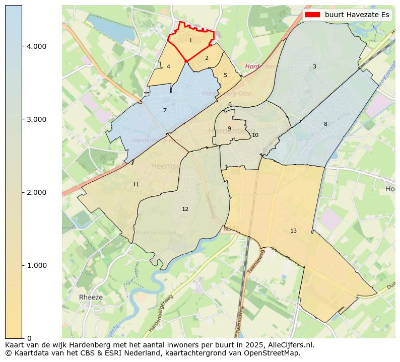 Afbeelding van de buurt Havezate Es op de kaart.
