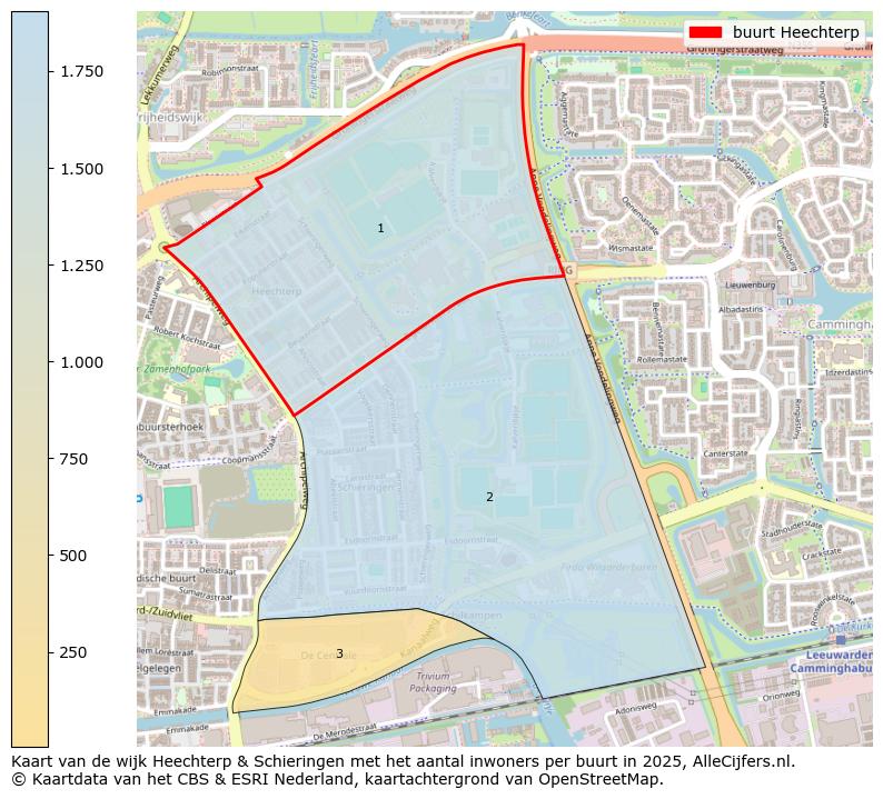 Afbeelding van de buurt Heechterp op de kaart.