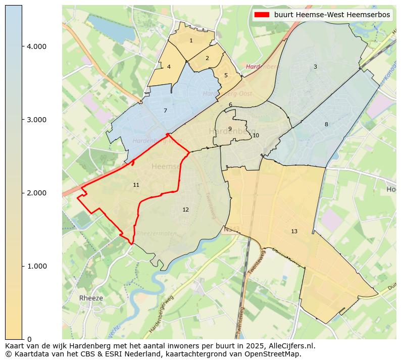 Afbeelding van de buurt Heemse-West Heemserbos op de kaart.