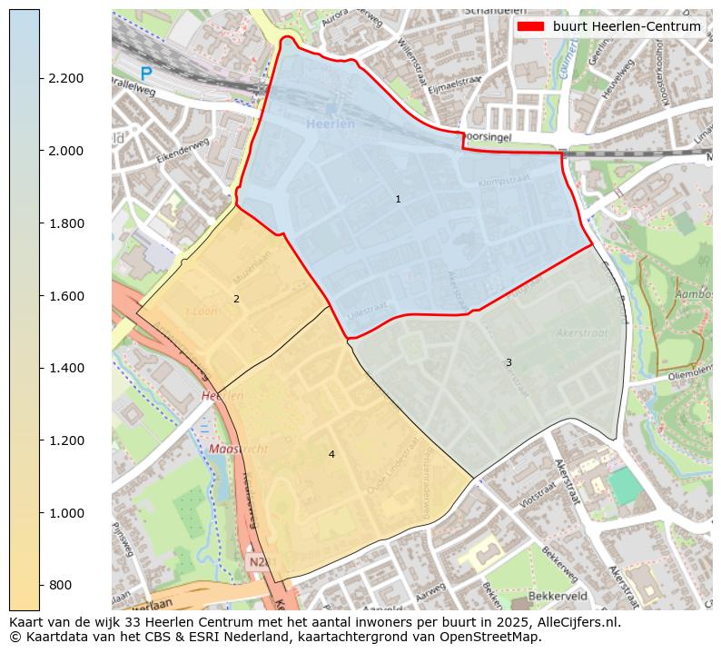 Afbeelding van de buurt Heerlen-Centrum op de kaart.