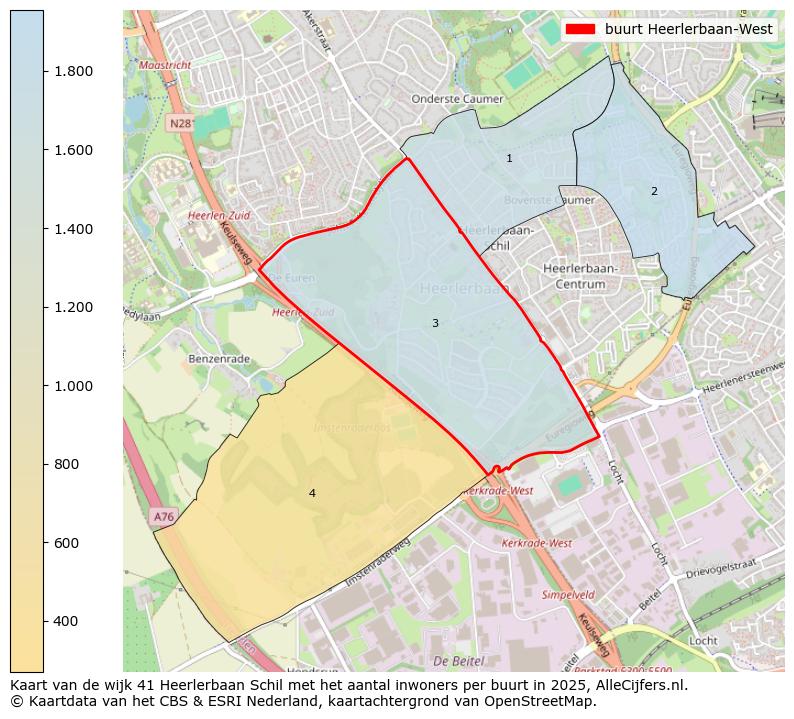 Afbeelding van de buurt Heerlerbaan-West op de kaart.