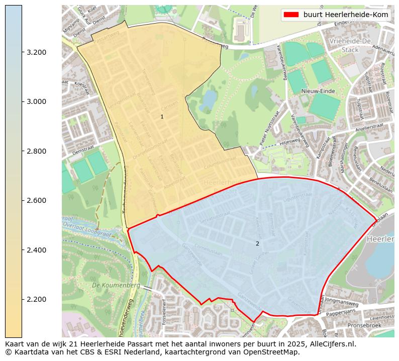 Afbeelding van de buurt Heerlerheide-Kom op de kaart.