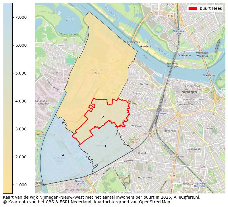 Afbeelding van de buurt Hees op de kaart.