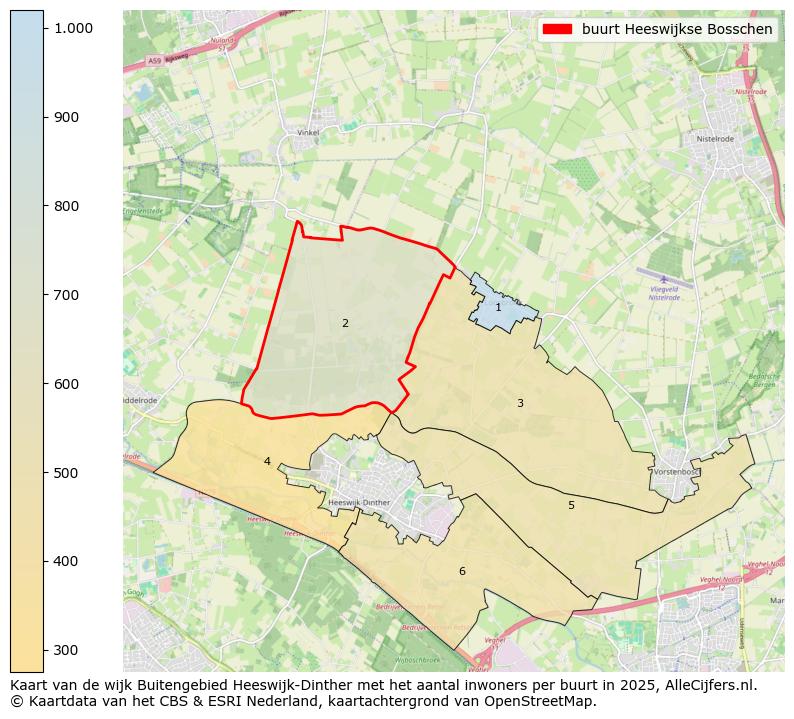 Afbeelding van de buurt Heeswijkse Bosschen op de kaart.