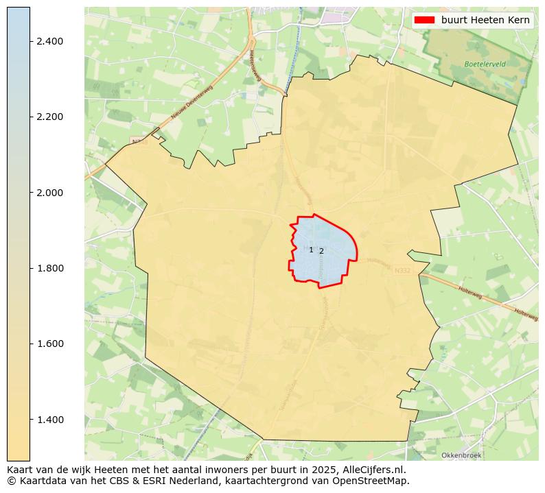 Afbeelding van de buurt Heeten Kern op de kaart.