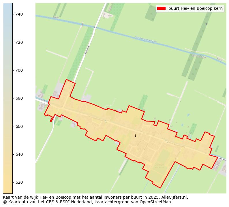 Afbeelding van de buurt Hei- en Boeicop kern op de kaart.