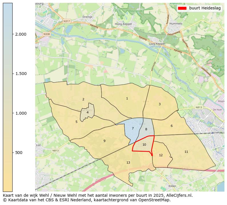 Afbeelding van de buurt Heideslag op de kaart.