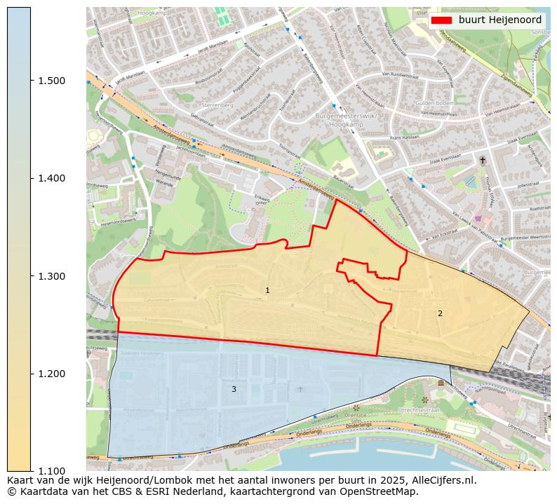 Afbeelding van de buurt Heijenoord op de kaart.