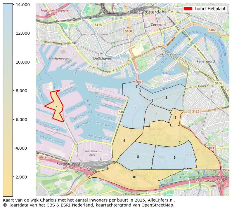 Afbeelding van de buurt Heijplaat op de kaart.